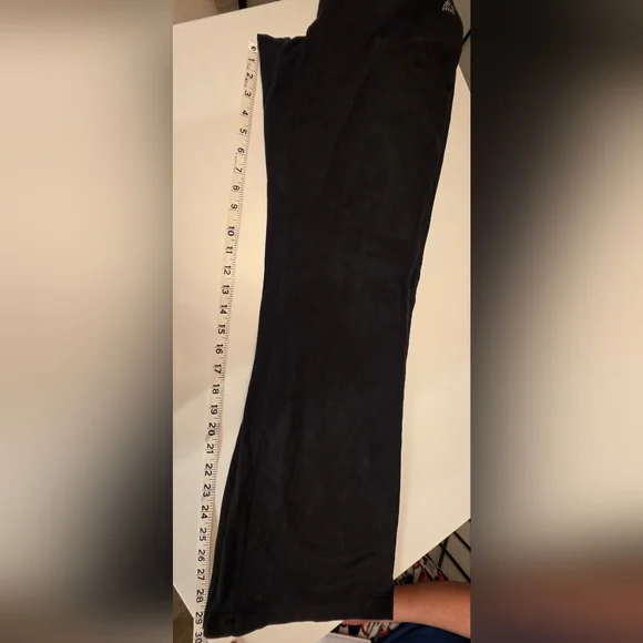 RBX Women's Black Cotton Active Wear Bootcut Pants ~ Size Large - Picture 4 of 4